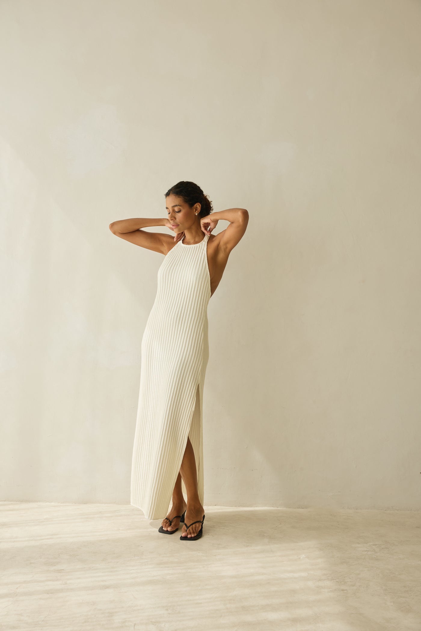 dress with halter Halter DRESS creme – BAHHGOOSE