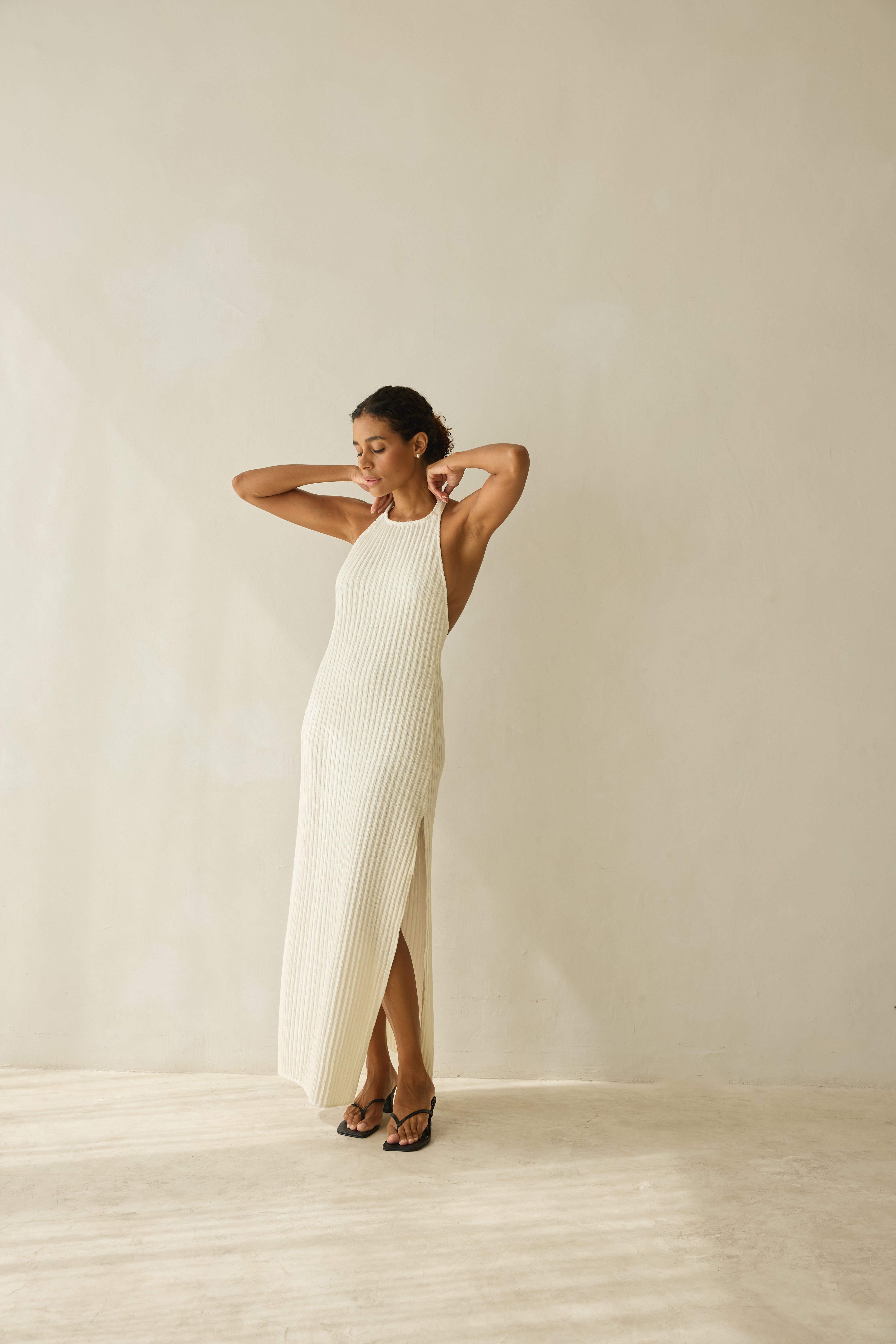 Halter DRESS creme BAHHGOOSE Halter DRESS creme BAHHGOOSE