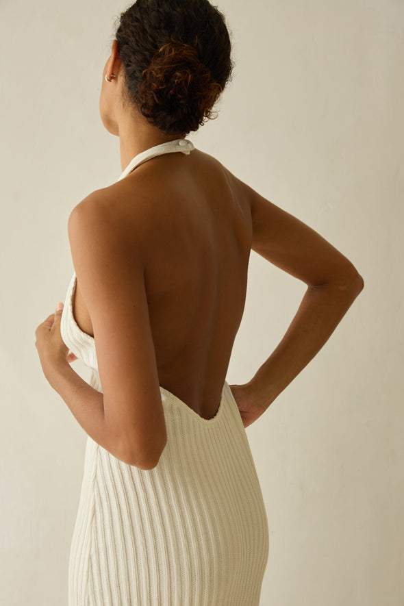 Halter DRESS creme