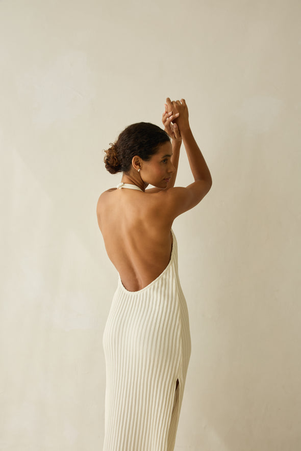 Halter DRESS creme