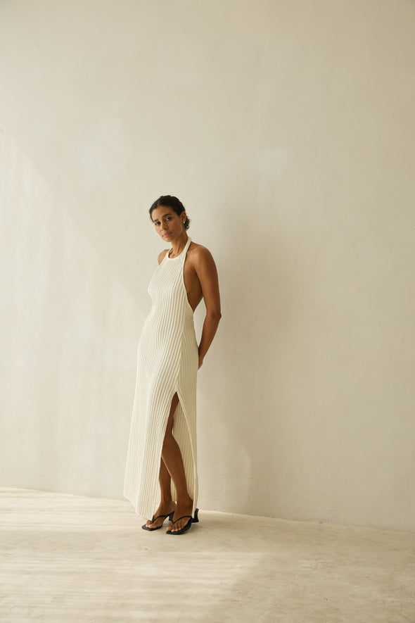 Halter DRESS creme