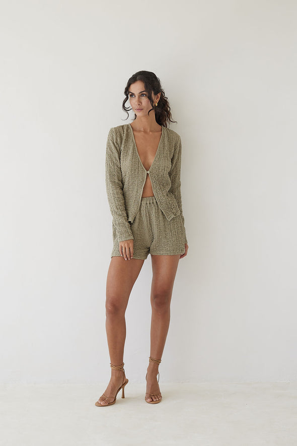 NUAGE BUTTON UP sage