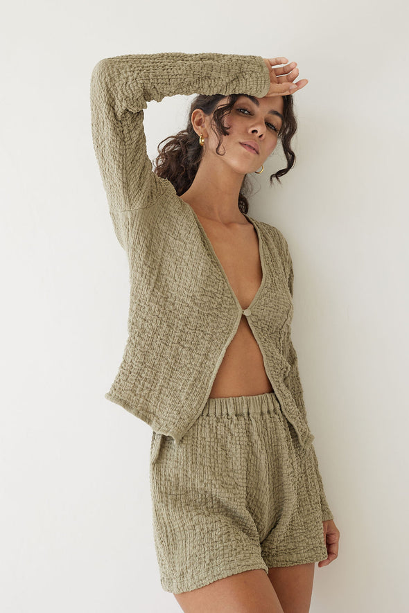 NUAGE BUTTON UP sage