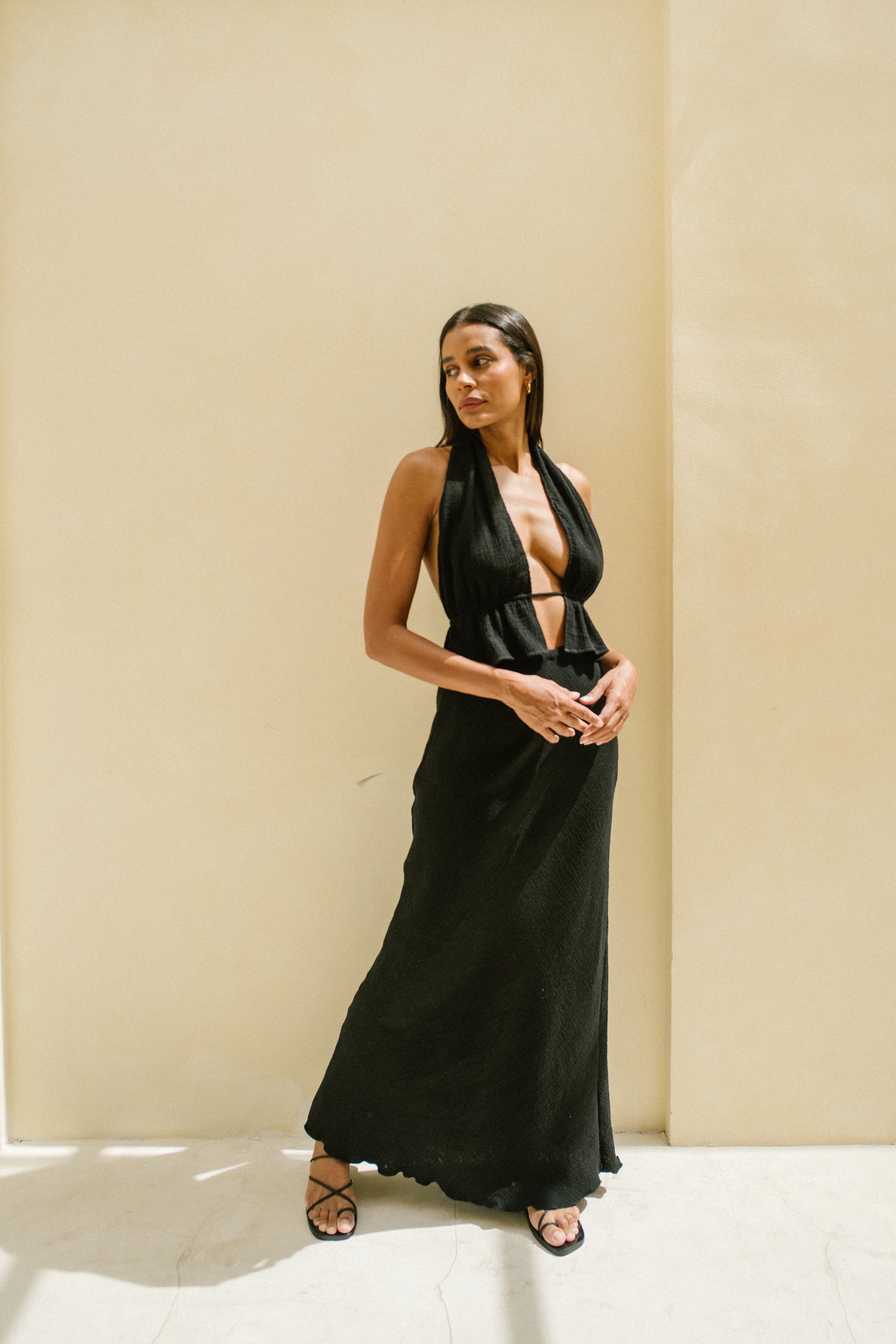 SAN HALTER TOP noir BAHHGOOSE SAN HALTER TOP noir BAHHGOOSE