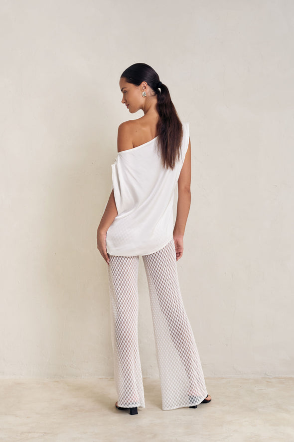 Off shoulder TOP milk
