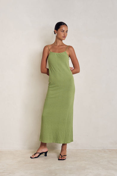 NUAGE DRESS olive