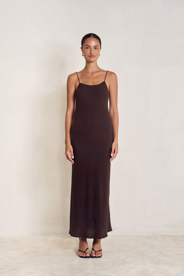 NUAGE DRESS espresso