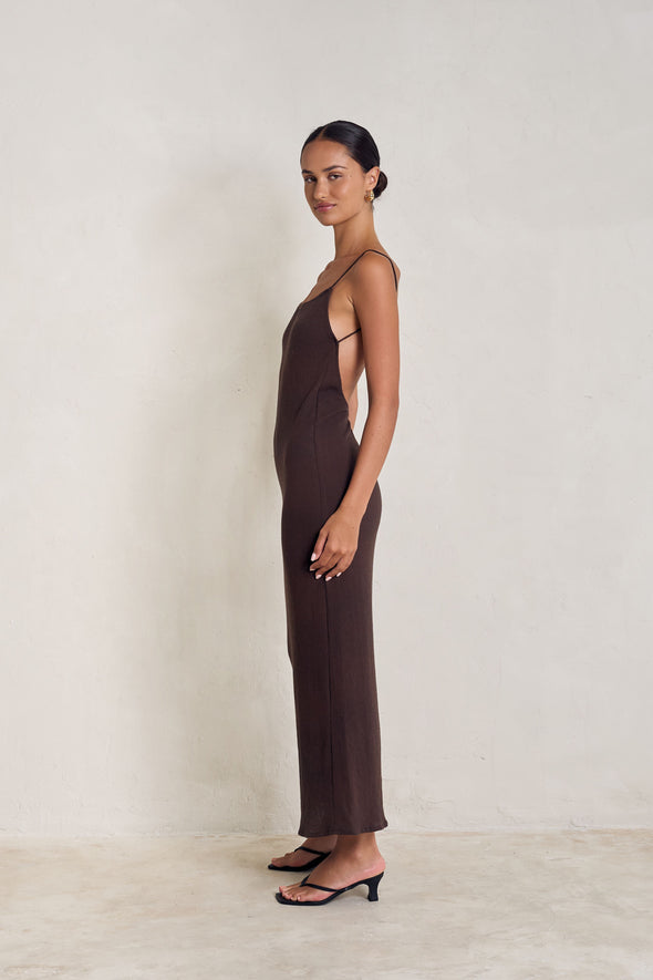 NUAGE DRESS espresso