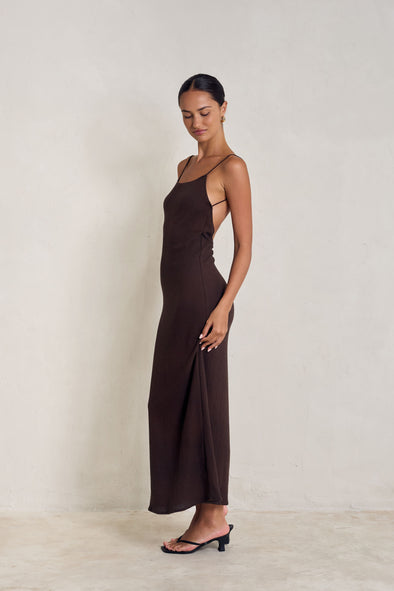 NUAGE DRESS espresso