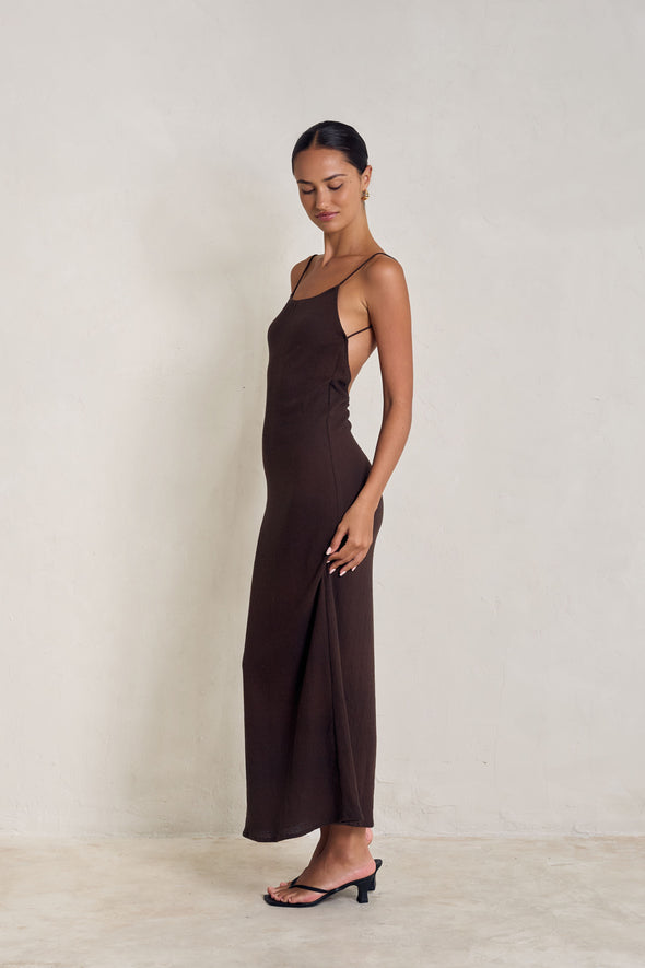 NUAGE DRESS espresso