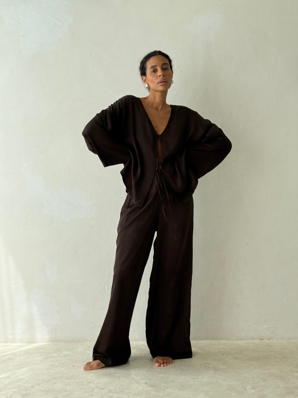 LUE TIE TOP cacao