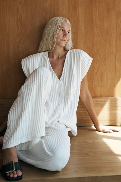 RYE BUTTON UP natural