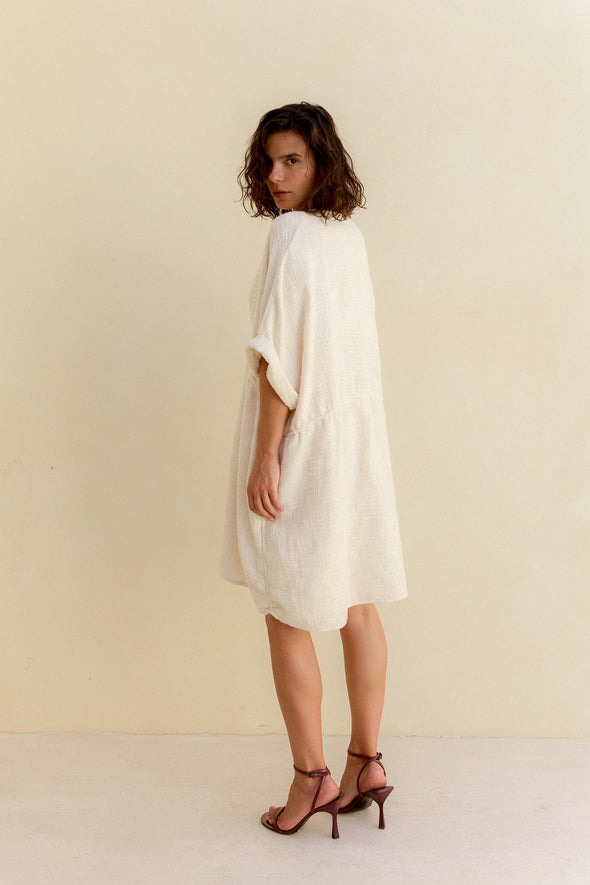 WOV TIE DRESS