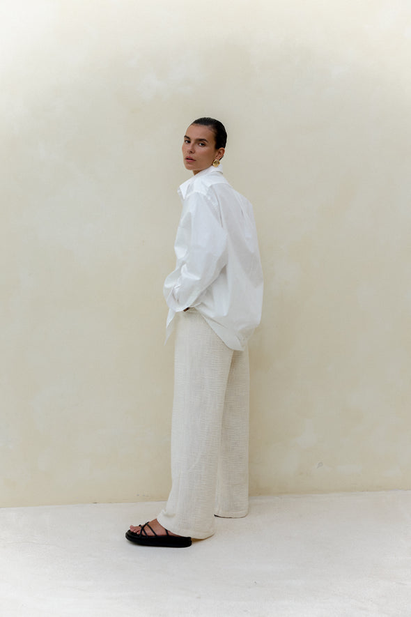EVO BUTTON UP natural
