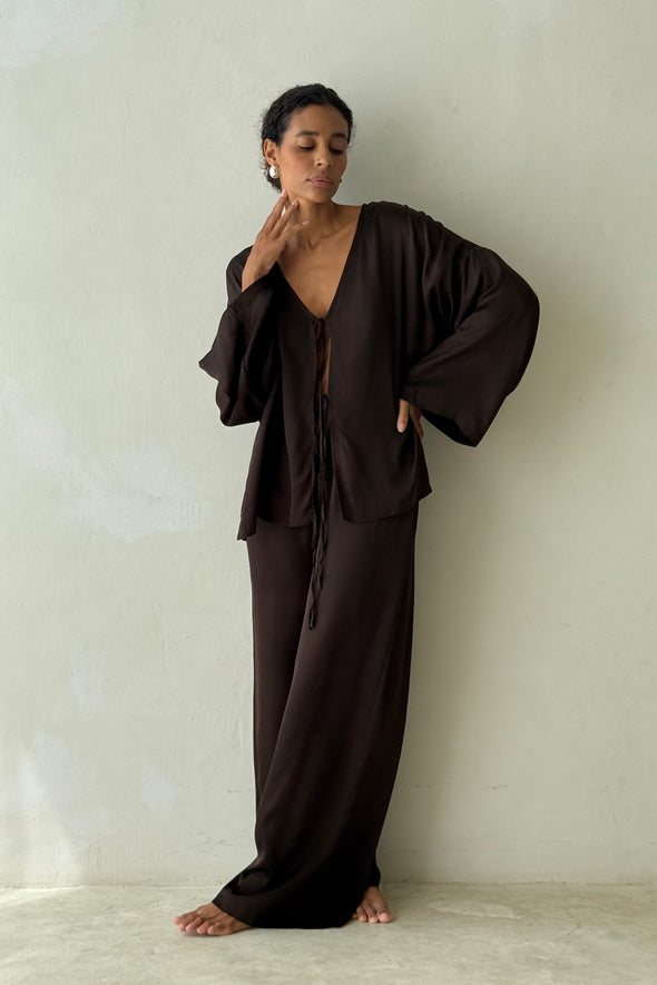 LUE TIE TOP cacao