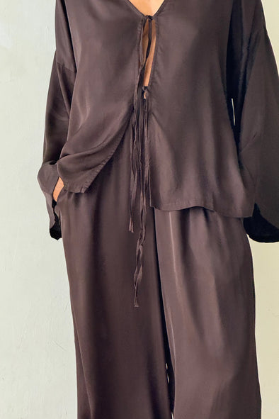 LUE TIE TOP cacao