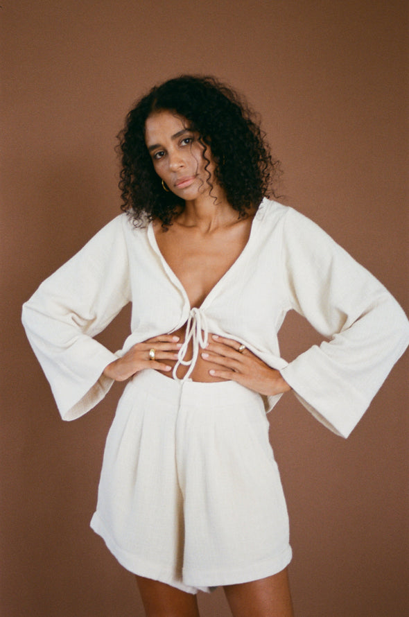 ウエストゴムタイトップ