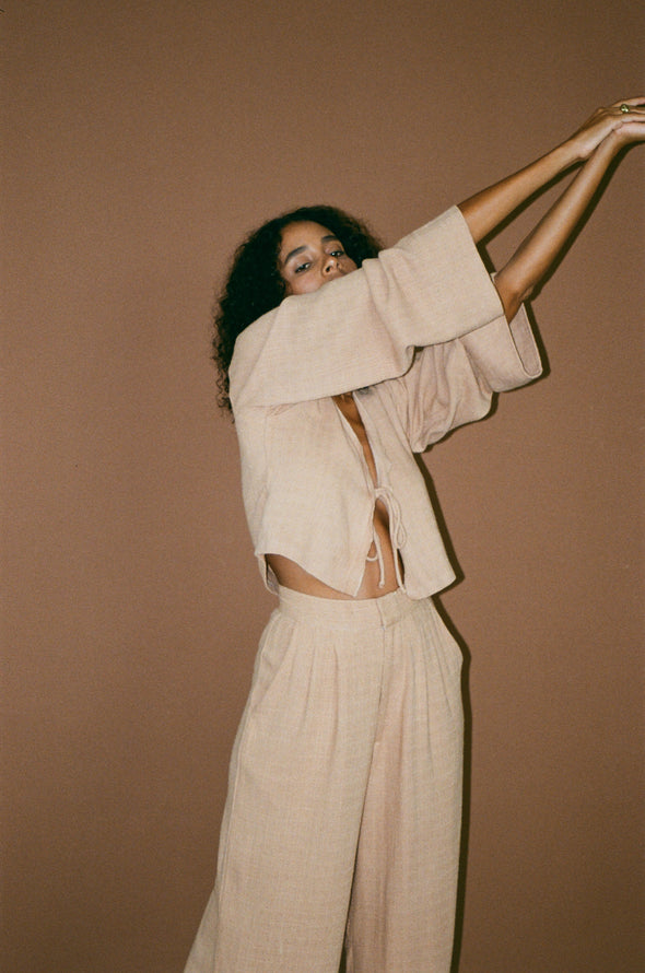 ウエストゴムタイトップ