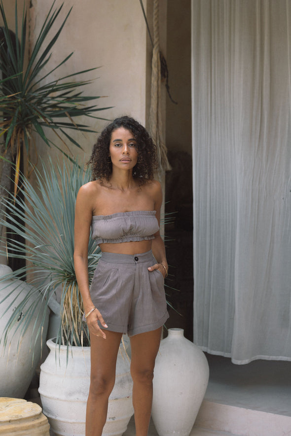 KER SHORT taupe